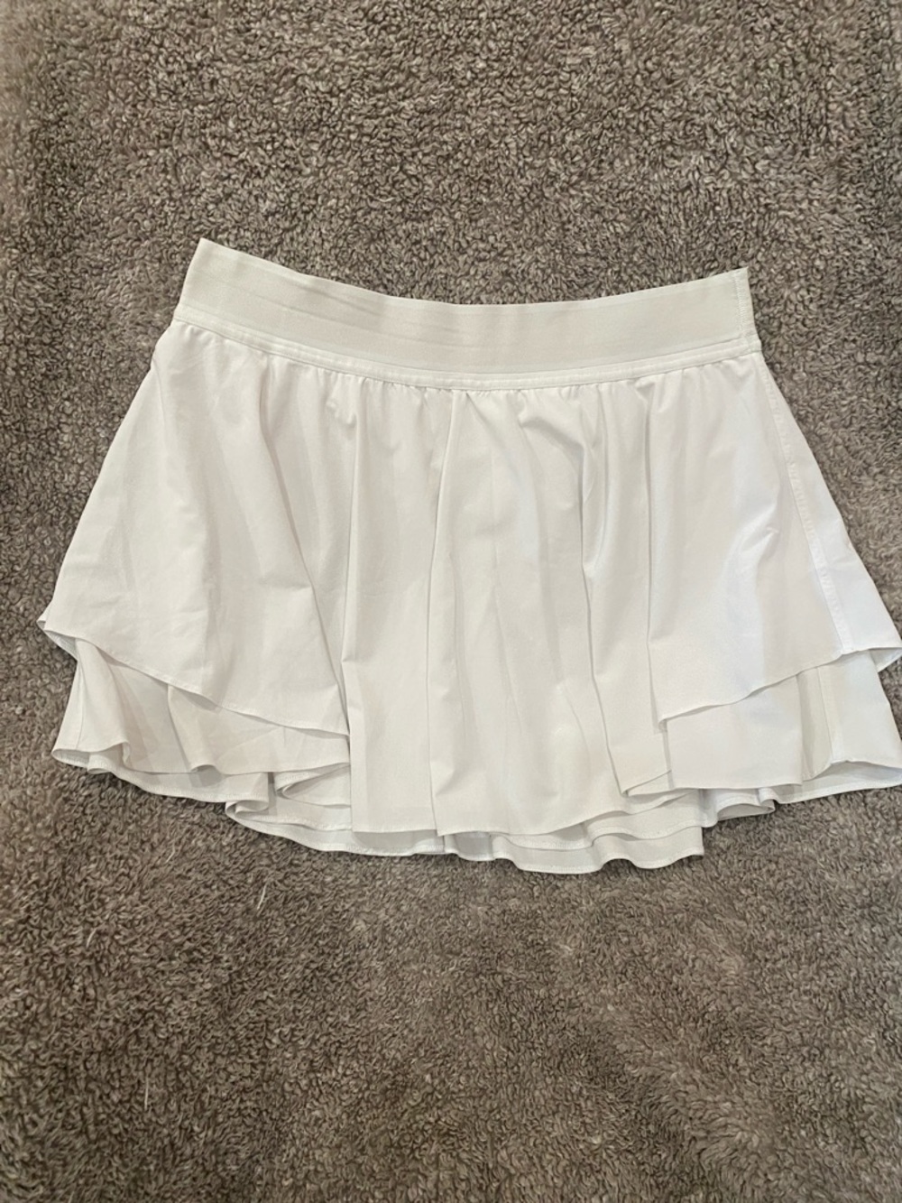 lululemon athletica White Layered Ruffle Tennis Skirt